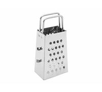 Stolmet Stainless Steel Grater, Cheese/Vegatble/Fruit Grater, 3 or 4 Sided Grater, Hand Held, Zester, Slicer, 4 Sizes (8cm Four Sided)