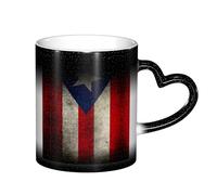 StOlmx Puerto Rico Flag Coffee Mug Ceramics Teacup Birthday Gift Party Office Color Changing Mug in The Sky 11oz