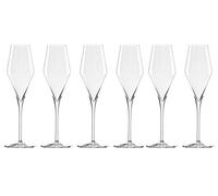 Stölzle Lausitz Champagne Glasses Quatrophil 292 ml, set of 6, on a par with mouth blown, premium quality, dishwasher proof