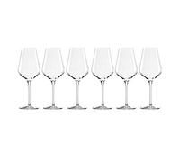 Stölzle Lausitz Quatrophil red wine glasses 568 ml, set of 6 hand-blown appearance, dishwasher-safe