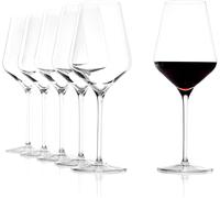 Stölzle Lausitz Quatrophil red wine glasses 568 ml, set of 6 hand-blown appearance, dishwasher-safe
