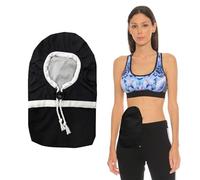 Stoma Bag Covers, 1 Pcs Black Ostomy Bag Covers, Waterproof Stoma Bags, Reusable Odour-Proof Pouches, Universal Fit for Ileostomy/Urostomy (Black)