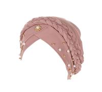 Stoma Bandage Swimming Head Hat Ethnic Bohemian Floral Hair Cover Wrap Turban Headwear Turban Cap Pleated Hat Headband Neon Green (K, One Size)