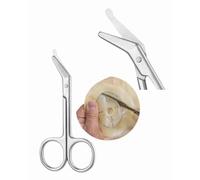 Stoma Scissors - Curved Blades, Rounded Tips, Stainless Steel, Ostomy & Medical Dressing Scissors