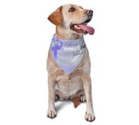 Stomach Cancer Awareness Periwinkle Ribbon Dog Bandanas Triangle Bibs Pet Scarf For Small Medium Large Dogs And Cat