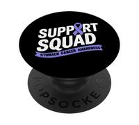 Stomach Cancer Awareness Support Squad Periwinkle Ribbon PopSockets Adhesive PopGrip