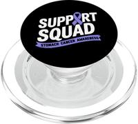 Stomach Cancer Awareness Support Squad Periwinkle Ribbon PopSockets PopGrip for MagSafe