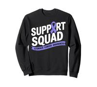 Stomach Cancer Awareness Support Squad Periwinkle Ribbon Sweatshirt
