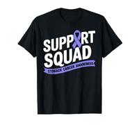 Stomach Cancer Awareness Support Squad Periwinkle Ribbon T-Shirt