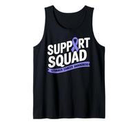 Stomach Cancer Awareness Support Squad Periwinkle Ribbon Tank Top