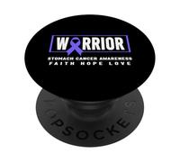 Stomach Cancer Warrior T-Shirt - Stomach Cancer Awareness PopSockets Adhesive PopGrip