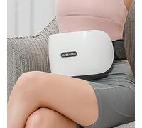 Stomach Massage Machine with Heating Function - Abdominal Bian Stone Massager Cordless for Constipation, Bloating, Belly Discomfort - 3 Levels Intensity Adjustment, Touch Screen - Relax and Relieve