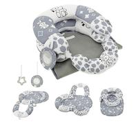 Stomach Mat & Pillow - Cushion and Mat with Removable Sensory Toys | Interactive Awakening Game for Boys and Girls for Everyone, Promoting Motor and Sensory Development