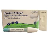 Stomach Ulcer Test - Helicobacter H. Pylori Home Faecal Test Kit - 1 Rapid Stool Antigen Test - 10-Minute Results - Non-Invasive H. Pylori Detection for Gastritis & Ulcer Symptoms