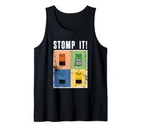 Stomp It Vintage Guitar Effects Pedal Retro Graphic Tank Top