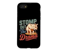 Stomp Out The Drama Elephant Saying Design Case for iPhone SE (2020) / 7/8