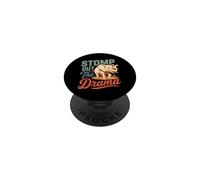 Stomp Out The Drama Elephant Saying Design PopSockets Adhesive PopGrip