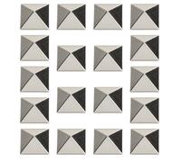 Stomp Pad - 18 Pieces Pyramid Non-Slip Snowboard Mat - Adhesive Metal Mat with Reinforced Adhesion for Traction Control