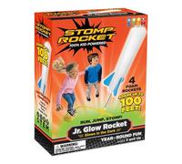 Stomp Rocket The Original Jr. Glow Rocket Launcher, 4 Foam Rockets and Toy Air Rocket Launcher - STEM Gift for Boys and Girls Ages 3 Years and Up - Great for Year Round Play Twin 20005