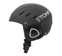 Stomp Ski & Snowboarding Snow Sports Helmet with Build-in Pocket in Ear Pads for Wireless Drop-in Headphone (Matte Black, Large)