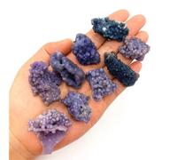 Stone 1pc Grape Agate Rough Ore Crystals Stones Gemstone Quartz Crystals(5-10g)