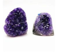 Stone 1PC Uruguary Dark Purple Amethyst Cluster Geode Home Decoration Quartz Crystals