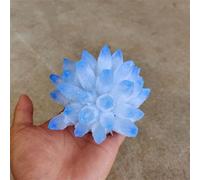Stone 300-400g Blue Ghost Phantom Quartz Crystal Cluster 1pcs
