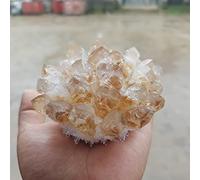 Stone 600g-650g Orange Crystal Natural White Crystal Cluster for of Reiki Orange Crystal Specimen Household feng Shui 1pc Balance Gemstone Decoration ZUZAOJUYIN (Color : 600-650g)