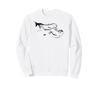 Stone Age Cave Art of an Ox and Horse from Lascaux Sweatshirt