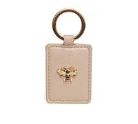 (Stone) Alice Wheeler Vegan Leather Bee Keyring