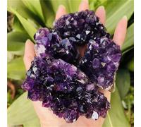 Stone Amethyst Quartz Crystal Cluster Gift(2pc)