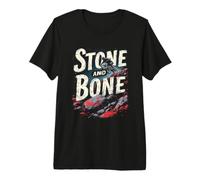 Stone and Bone Mountain Biker Adventure Premium T-Shirt