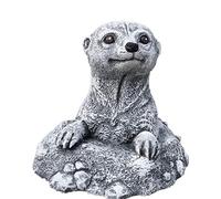 Stone and Style Stone figure meerkat in the hill, solid cast stone, frost and weatherproof up to -30 °C.