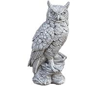 Stone and Style Stone Figure Owl Large Natural Frost-Proof Cast Stone