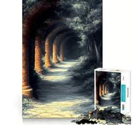 Stone Archway Path Japanese Landscape Jigsaw 1000 Pieces for Teenagers Logic Boost Toy Calming Play Premium Edge Art Collectible 38x26cm