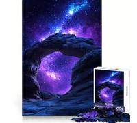 Stone Archway Under Starry Night Sky 1000 Piece Jigsaw Puzzles for Teenagers Jigsaw Solid Logic Toy Calm Fun Precision Cut Santa Wish Item 38x52cm