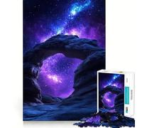 Stone Archway Under Starry Night Sky 1000 Pieces Jigsaws Adults Puzzles Mind Exercise Toy Shared Fun Precision Cut Art Display 38x26cm