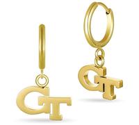 Stone Armory Earrings for Georgia Tech Yellow Jackets - 18K Gold Plated Stainless Steel Jewelry Designed for Sensitive Skin - A Gift for Georgia Tech Fans, Women, and Graduates