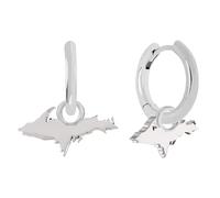 Stone Armory Earrings for Upper Peninsula Michigan Jewelry Gifts for Women, Graduation - Stainless Steel Skin-Friendly Upper Peninsula Yoopers Earrings UP Map Hoops