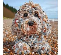 Stone Art Partial Special Shaped Diamond Art Painting Kits for Adults Beginners, Crystal Rhinestone Gem Diamond Art Craft Kit Perfect for Home Wall Decor 11.81x11.81inch