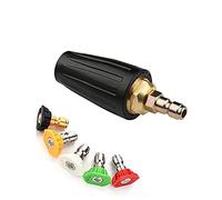Stone Banks Rotating Turbo Nozzle, 1.8GPM 3000PSI 035 Pressure Washer Rotating Spray Turbo Nozzle 1/4" Quick Connect, Pressure Washer Cleaner Gun Nozzle Accessory Set