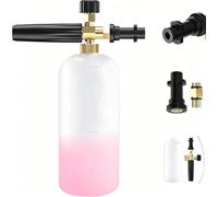 Stone Banks Snow Foam Gun for Karcher K Series K2 K3 K4 K5 Pressure Washer | 1L,Adjustable Foam Cannon,High Pressure Washer Soap Dispenser Bottle,Snow Foam Lance for Car Washing & Yard Cleaning
