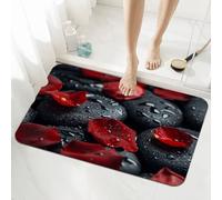 Stone Bath Mat Non Slip 160x230cm, Quick-drying Bathroom Shower Floor Mat, Super Absorbent Carpet, Indoor Easy to Clean Washable Rug for Bedroom, Living Room, Kitchen, Toilet, Door, Bathtub 5-1032