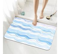 Stone Bath Mat Non Slip 40x60cm, Quick-drying Bathroom Shower Floor Mat, Super Absorbent Carpet, Indoor Rugs Easy to Clean Washable Rug for Bedroom, Living Room, Kitchen, Toilet, Door, Bathtub 5-1036