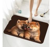 Stone Bath Mat Non Slip Quick Dry 40x60cm Super Absorbent Shower Bathroom Mat Taupe, Washable Bathroom Rug Decor, Indoor Easy to Clean Floor Door Rugs Carpet for Living Room, Kitchen, Bedroom 5-1121