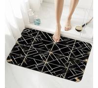 Stone Bath Mat Non Slip Quick Dry 40x60cm Super Absorbent Shower Bathroom Mat Traditional, Washable Bathroom Rug Decor, Easy to Clean Floor Door Rugs Carpet for Living Room, Kitchen, Bedroom 5-1133