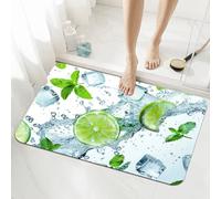 Stone Bath Mat Non Slip Quick Dry 60x90cm Super Absorbent Shower Bathroom Mat Spring, Washable Bathroom Rug Decor, Indoor Easy to Clean Floor Door Rugs Carpet for Living Room, Kitchen, Bedroom 5-1023