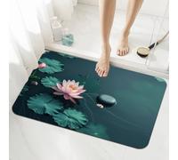 Stone Bath Mat Non Slip Quick Dry 70x140cm Super Absorbent Shower Bathroom Mat Zen, Washable Bathroom Rug Decor, Indoor Easy to Clean Floor Door Rugs Carpet for Living Room, Kitchen, Bedroom 5-1253