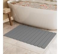 Stone Bath Mat, Quick Dry Stone Drying Mats for Bathroom, Super Absorbent Rollable Bath Stone Mat, Non Slip, Large Diatomaceous Earth Dish Drying Mat for Kitchen Counter (23.5 x 15.4in,Color 8)