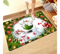 Stone Bath Mat, Super Absorbent Quick Drying Large Shower Mats Non Slip Bathroom Rug, Thin Bath Rugs Bathmat Shower Rug for Bathtub, Floor, Kitchen, Shower Living Room Carpet Emerald 140x200cm 5-1325